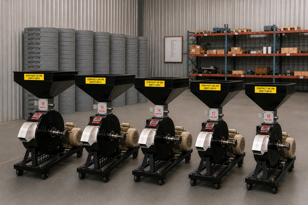 Kapi Mill and Machinery - Heavy Duty Flour Mill Models (10, 12, 14, 16, 18 Inch)